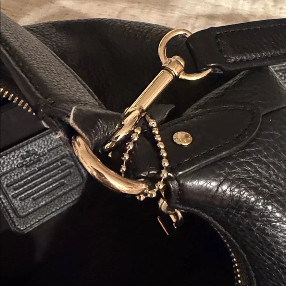 Coach Black Leather Shoulder Bag - Picture 11 of 13